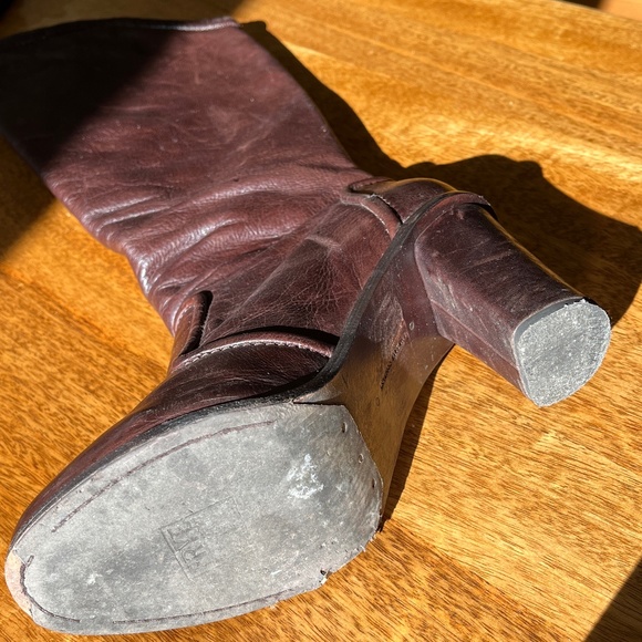 Frye Sylvia Pipping High Heel Knee High Boot - Picture 9 of 10